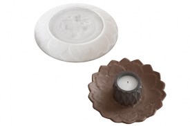 Molde silicona plato decorado